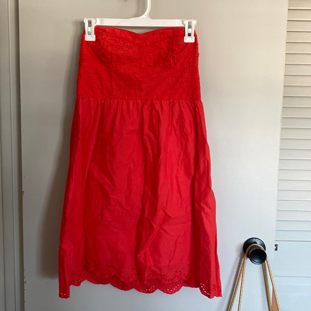 Target Strapless Eyelet Lace Dress